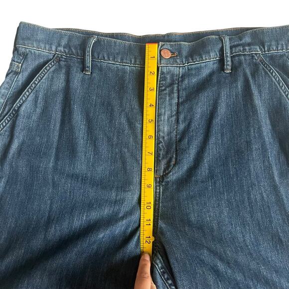J.Crew Factory Women's Denim Trouser Pant Blue Size 33/16 - Picture 9 of 10